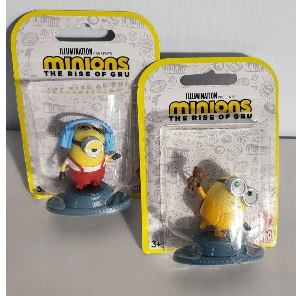Minions The Rise of Gru Micro Collection Figures Bob‎ & Stuart NEW